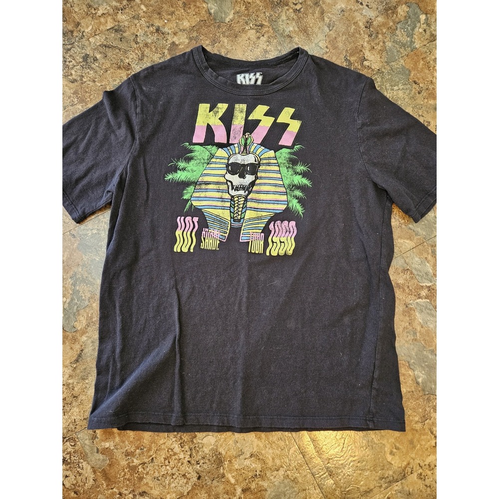 Kiss T shirt Hot in the Shade 1990 Tour Unisex Black S/M Classic Rock Band(B6
